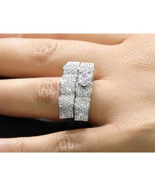 Buy online Silver Plated Combo Ring from fashion jewellery for Women by  Silver Shine for ₹609 at 54% off | 2024 Limeroad.com