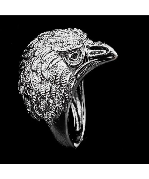 Buy Flying Eagle Fashion Silver Colour Unisex Biker Fingers Ring at  Amazon.in