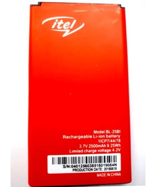 itel battery 2500mah