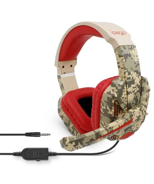 Ipega R005 Wired Gaming Headphone With Mic For Sony PS4 - Beige Red