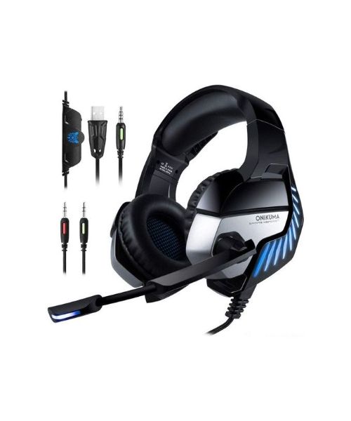 Onikuma K5 Pro Wired Headset For All Over Ear - Black 