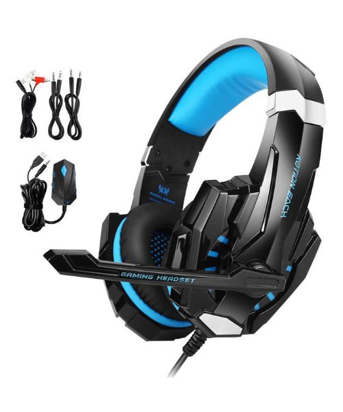 Kotion Each GS900 Wireless Headphone For Gaming Consoles Over Ear - Black & Blue