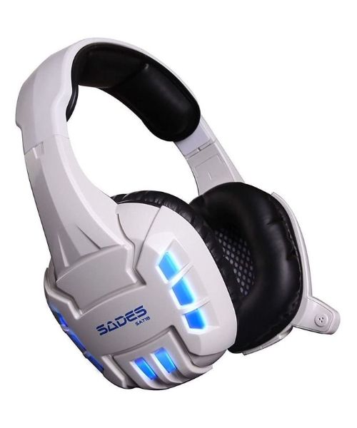 Sades Wireless Headphone For Gaming Consoles Over Ear - White