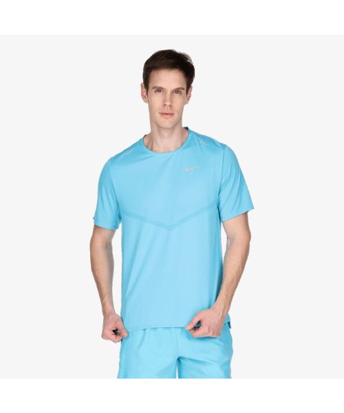 paño Suponer Juramento Nike Dri-Fit Rise Short Sleeve Round Neck T-Shirt For Men - Turquoise