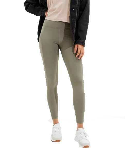 American Eagle The Everything Pocket High Waist Legging Pant For Women -  Green