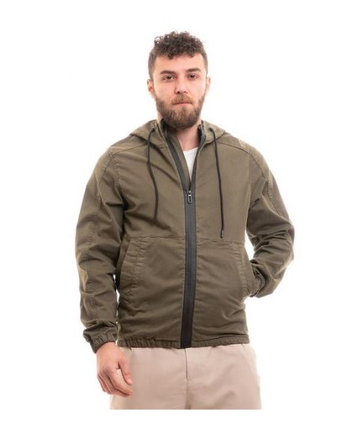 Andora Zipper Midi Length winter Jacket For Men - Olive