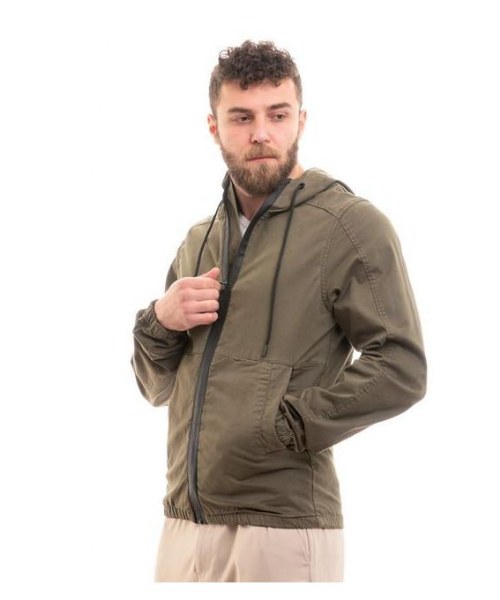 Andora Zipper Midi Length winter Jacket For Men - Olive