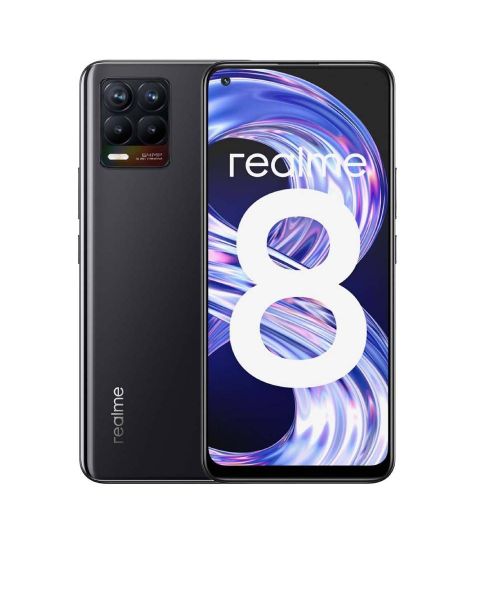 Realme 8 Rmx3085 128 Gb 8 Gb Ram Dual Sim 4G Lte Mobile Phone 6.4 Inch - Black