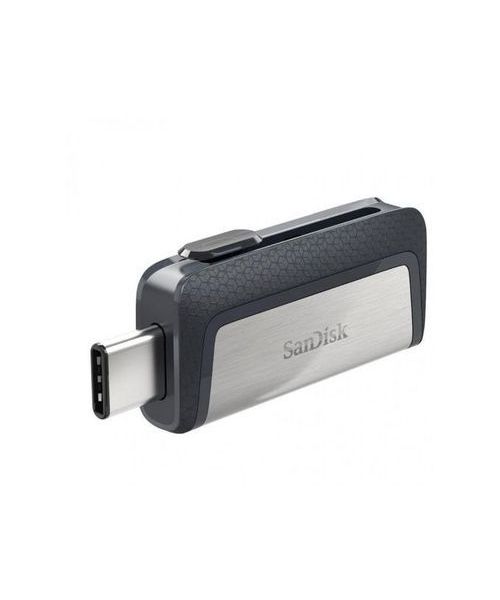 Sandisk Sdddc2-032G-G46 Ultra Dual Drive Flash Memory With Two Ports USB 3.0 And Type C 32 GB - Silver Black