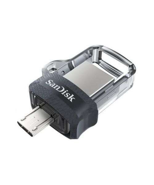 Sandisk Sddd3-064G-G46 Ultra Dual Drive Flash Memory With Two Ports USB 3.0 And Android 64 GB - Grey