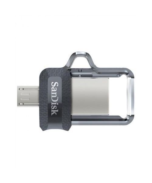 Sandisk Sddd3-064G-G46 Ultra Dual Drive Flash Memory With Two Ports USB 3.0 And Android 64 GB - Grey