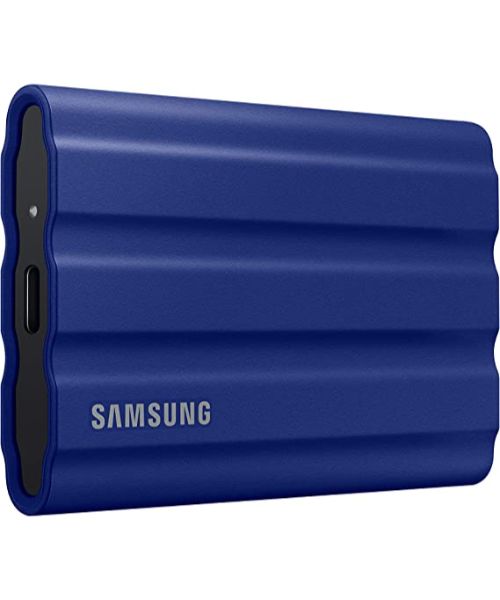 Samsung Mu-Pe1T0R 1TB T7 Shield Portable External SSD - Blue