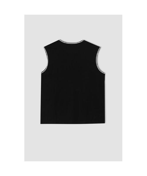 Defacto Sleeveless Round Neck T-Shirt For Men - Black