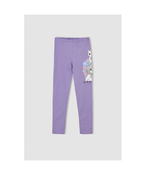 Defacto Legging Pant Slim Fit For Girls - Purple 