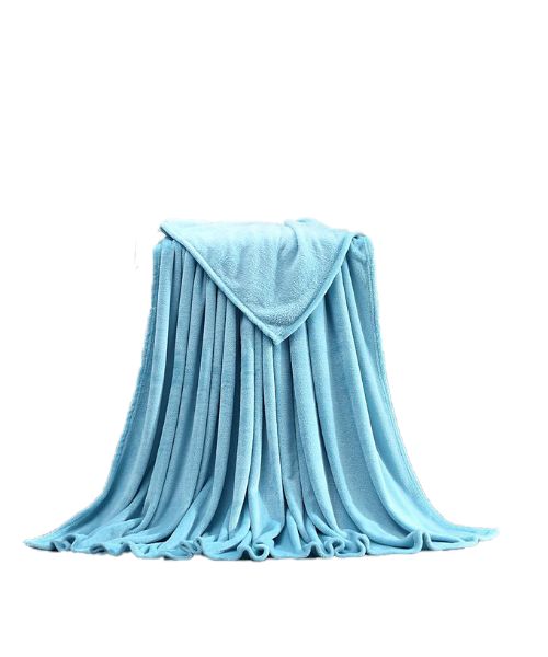 Warming Soft Lightweight Solid Blanket 150x200 Cm -Blue