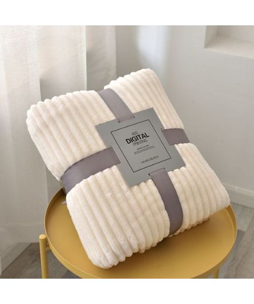 Warming Soft Solid Blanket 70x100 Cm -Beige