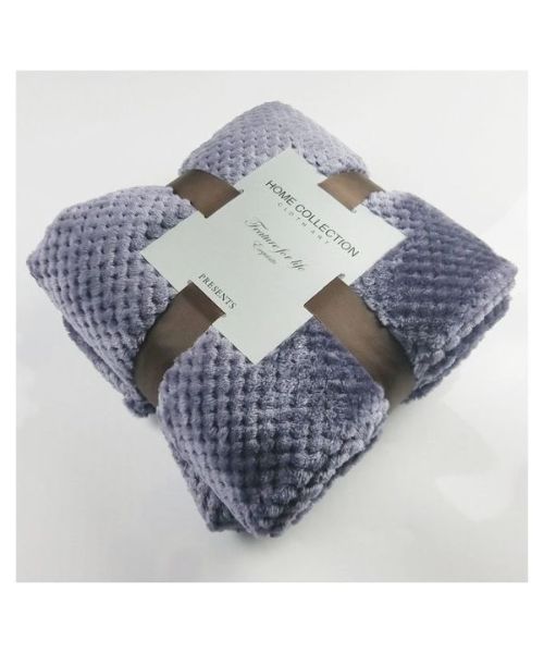 Warming Soft Fluffy Solid Blanket 70x100 Cm -Purple