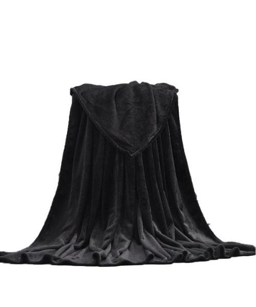 Warming Soft Solid Blanket 120x200 Cm -Black