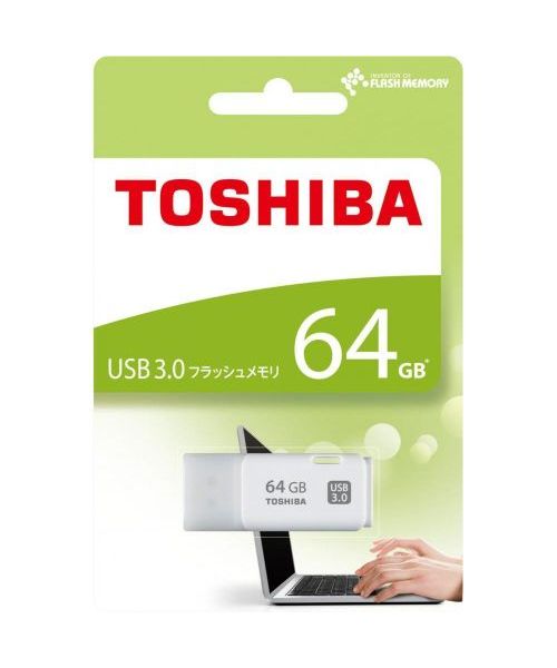 Toshiba UNB-3A064GW 64GB USB3.0 USB 2.0 Flash Memory - White