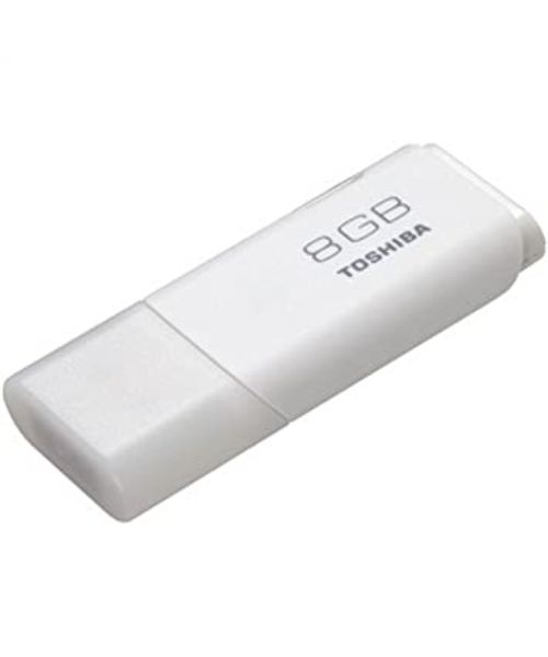 Toshiba TNU-A008G 8GB USB 2.0 Flash Memory - White