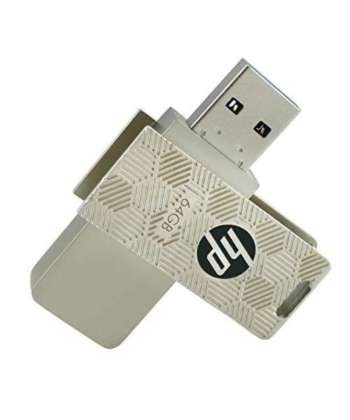 HP HPFD610W-64 64GB USB 3.1 Type A Flash Memory Maximum Read Speed 75MB - Silver