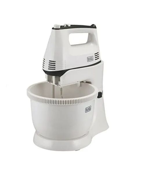 Black + Decker Stand Mixer, 300 Watt, White - M700, Best price in Egypt