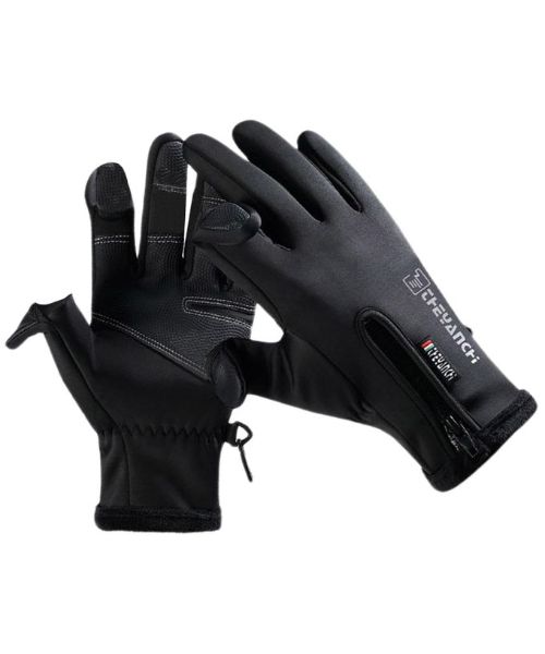 Winter Full Finger Gloves For Women - Black