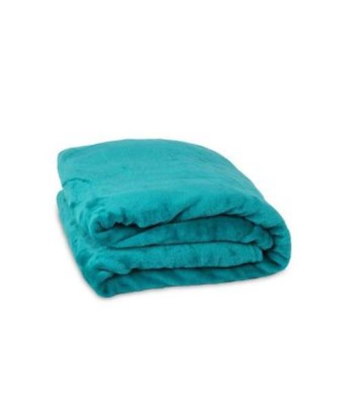 Mintra Warming Microfiber Solid Soft light weight Blanket - Turquoise 130×180 Cm