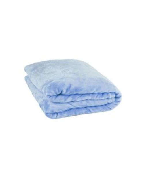 Mintra Solid Microfiber Blanket Warm Soft - Light Blue 220 ×180 Cm