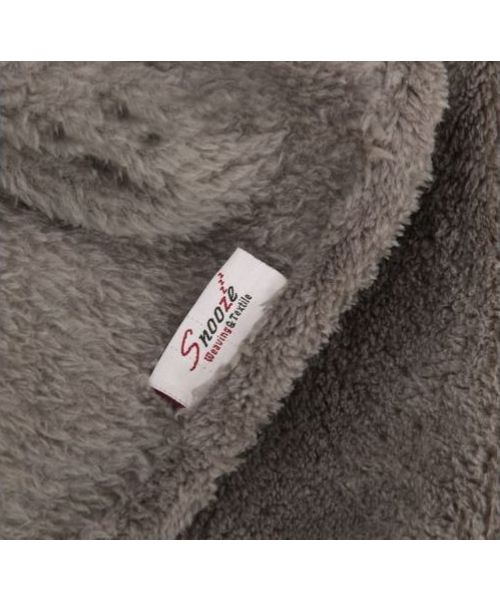 Snooze Warming Fleece Solid Blanket -Grey 220X240 Cm