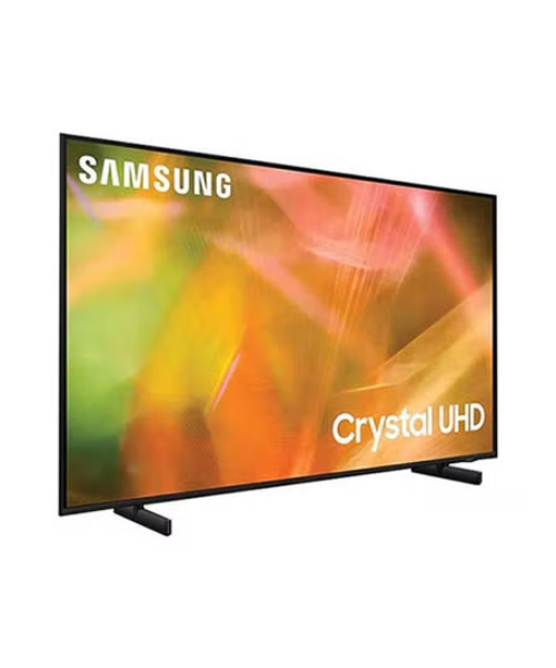 Samsung 50 Inch LED 4 K Ultra HD Smart Tv With Flat Panel Built in Receiver Wall Mount Bracket - Black Ua50Au8000Uxzn