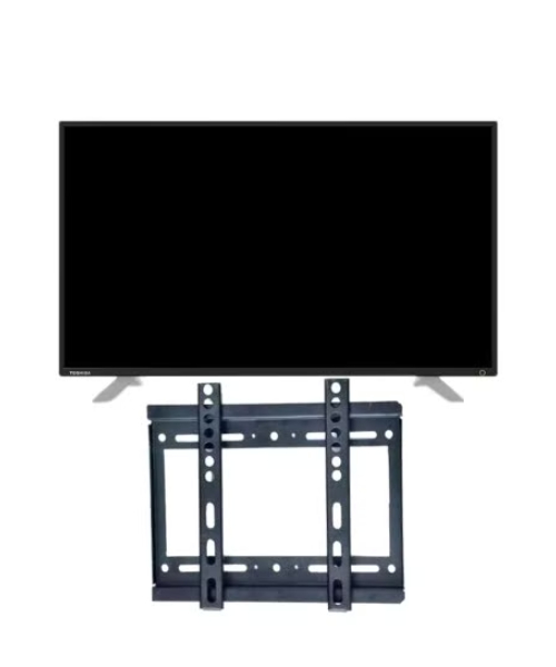 تلفزيون 32 انش ال اي دي اتش دي ريسيفر داخلي من توشيبا مع لوحة مسطحة لوحة التلفزيون على الحائط قوس- أسود 32L3965EA