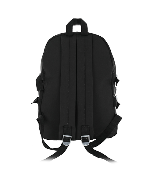  School Backpacks Mixed Material Kids Backpack - Black White