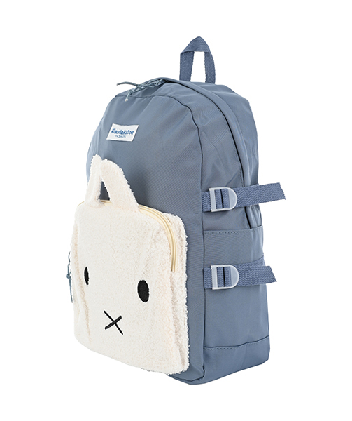  Fashion Backpacks Mixed Material Girls Backpack - Baby Blue