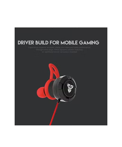 Fantech Earphones Wireless With Microphone For Gaming Eg1 Red Black