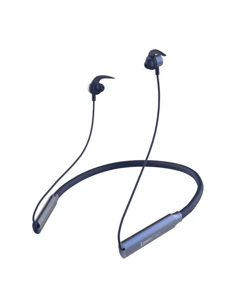 سماعة رأس لا سلكي بميكروفون حول الرقبة للموبيل فون من بينجوزونز N4 - أزرق