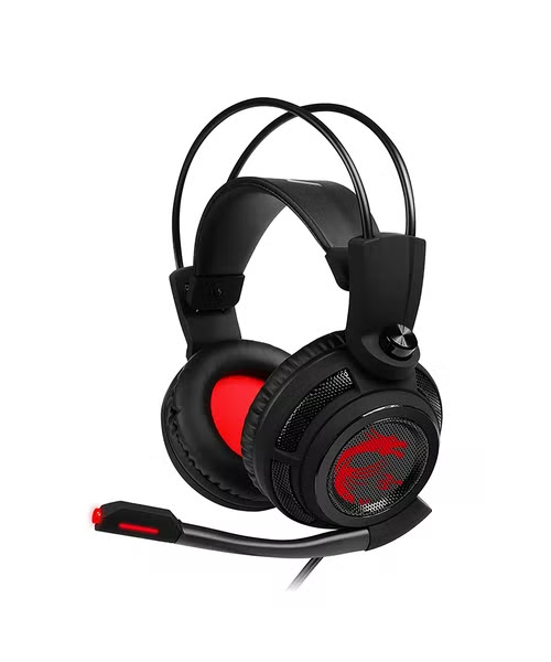 Msi Headphone Wired With Microphone For Ps4 Ps5 Xone Xseries Pc Msi-Hs-Ds502 - Black Red
