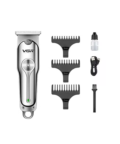 VGR Hair Trimmer Dry Electric For Men - Silver V-071