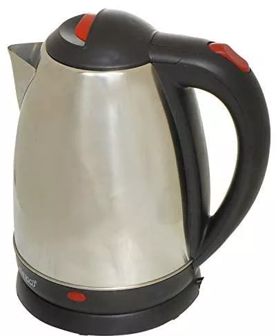 Flamingo Electric Kettle Stainless Steel 1.5 Liter With a Movable Base FM-3000 - Silver  