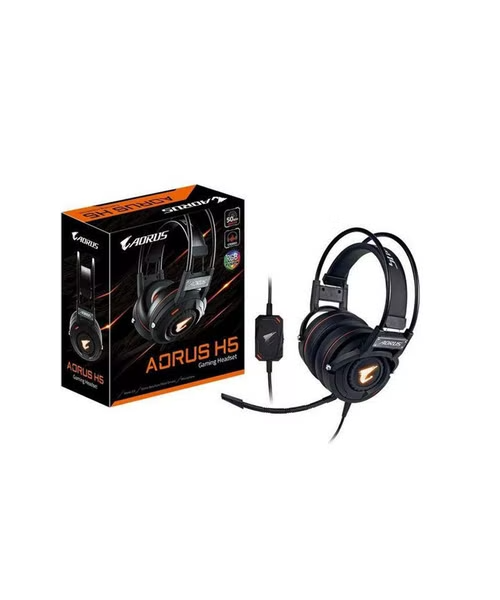 AORUS Gaming Headphone Wired With Microphone 2725615425168 - Black