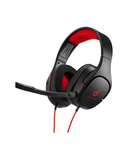 Anker Gaming Headset Wired With Microphone Soundcore Strike 1 - Black Red 