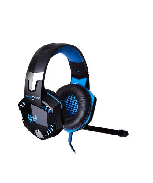 Kotion Each Gaming Headset Wired With Microphone - Black & Blue