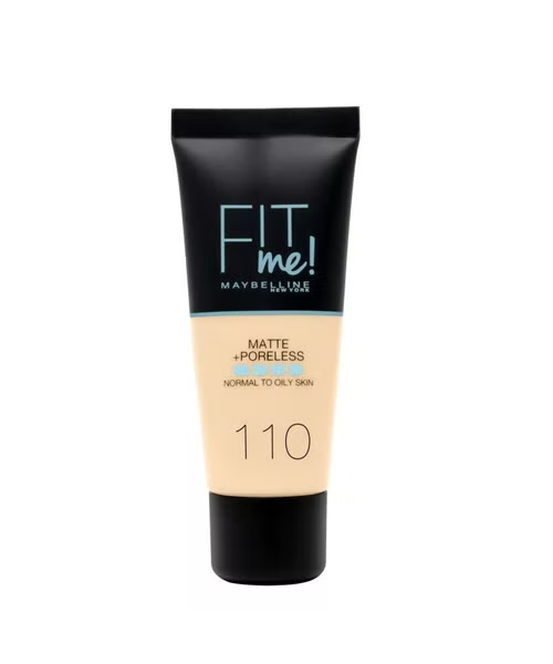 Maybelline New York Fit Me Matte And Poreless Face Foundation For Normal - 110 Porcelain 30 ml