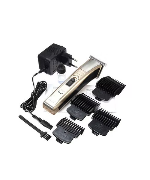 Kemei Electric and Battery Dry Clipper Trimmer For Men -Gold Black KM-5017