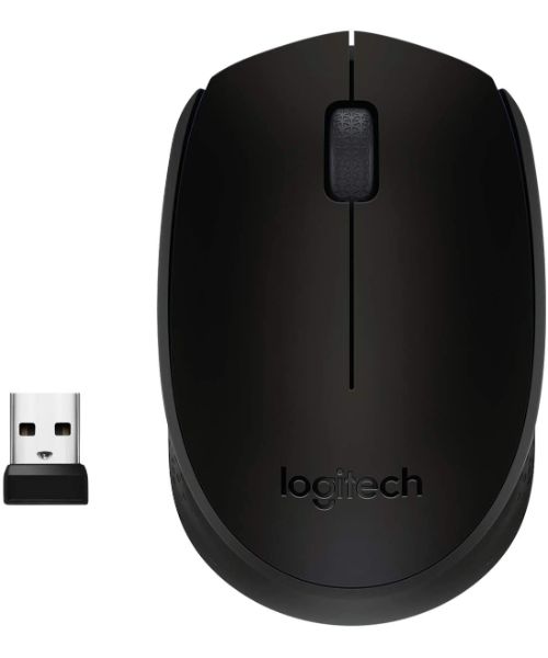 Logitech M171 Wireless Mouse ‎910-004424 Wireless Laser Mouse Multi Use 2.4 Ghz Wireless - Black
