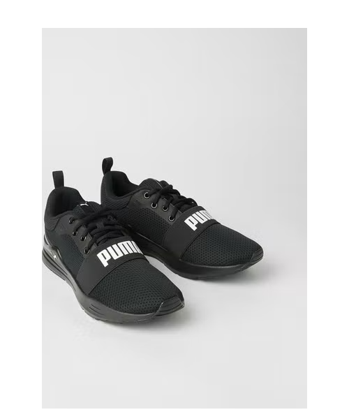 Puma WIRED RUN UNISEX - Neutral running shoes - black/sunset pink/black -  Zalando.co.uk