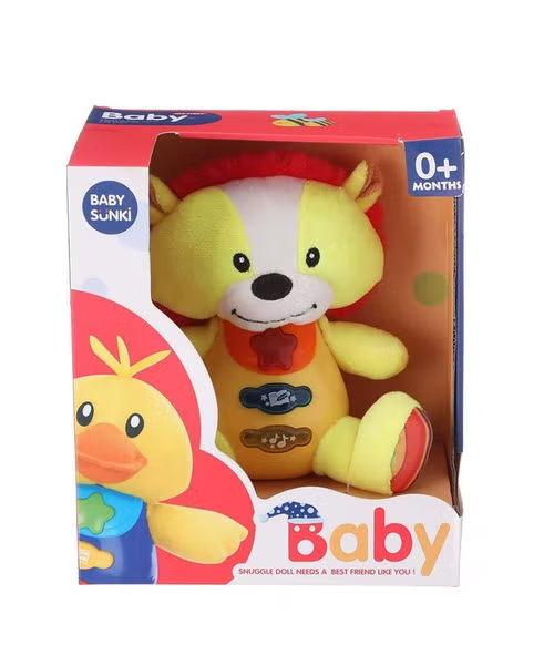 BABY SUNKI Baby Snuggle Doll For Kids - Multicolour 18*18 cm