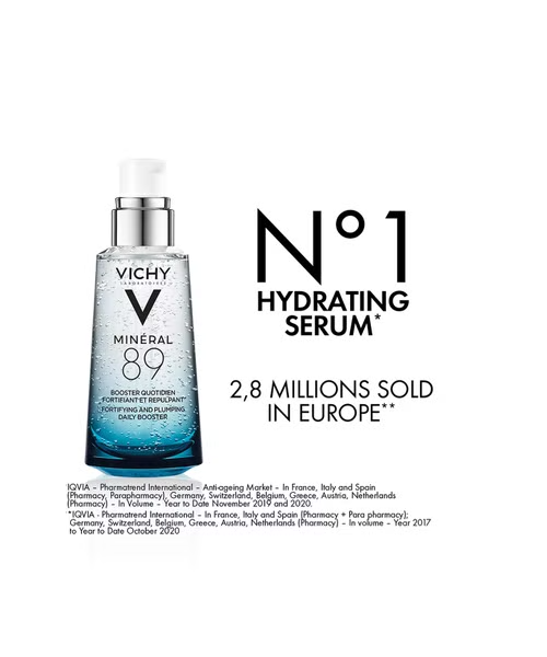 Vichy Mineral 89 Hyaluronic Acid Face Moisturizer For Unisex - 50ml