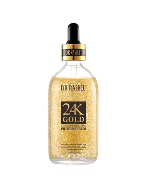 DR. RASHEL 24K Radiance And Anti-Aging Primer Face Serum Liquid All Skin Types - 100ml