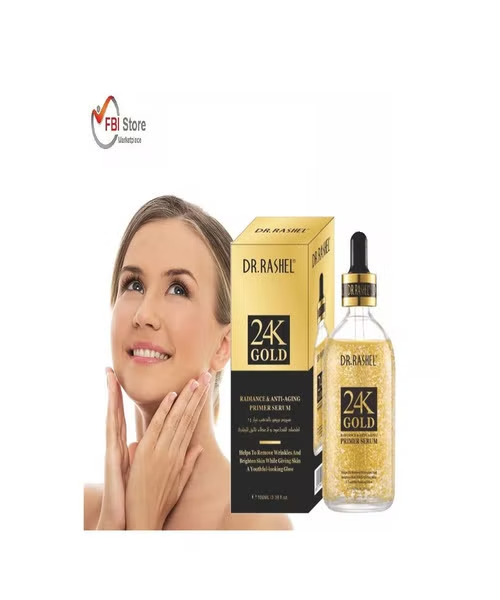 DR. RASHEL 24K Gold Radiance Anti Aging Premier Serum Liquid All Skin Types - 100ml